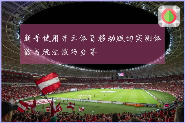 新手使用开云体育移动版的实测体验与玩法技巧分享